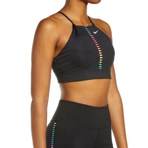 COPY - NWOT Nike Women's Rainbow Ladder Light Support Indy Sports Bra Black  to… - Picture 10 of 15